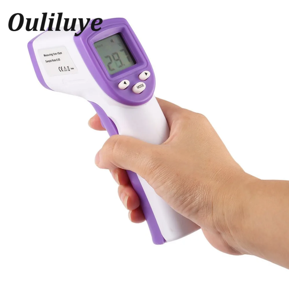 

Non-Contact Adult Children Thermometer Digital LCD Infrared Thermometer Infrared Laser Point Hot red Imager Kitchen Food Thermom