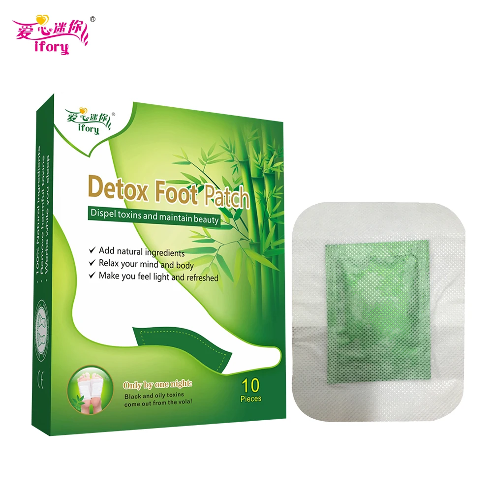 

Ifory Hot Sale Herbal Multifunction Bamboo Vinegar Detox Foot Patch 20Pieces=2Boxes Silmming Health Clean Pad Foot Care Plaster