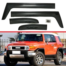 Для Toyota FJ Cruiser 2007- пластиковый внешний козырек вентиляционные Шторы окно Защита от солнца и дождя дефлектор 4 шт