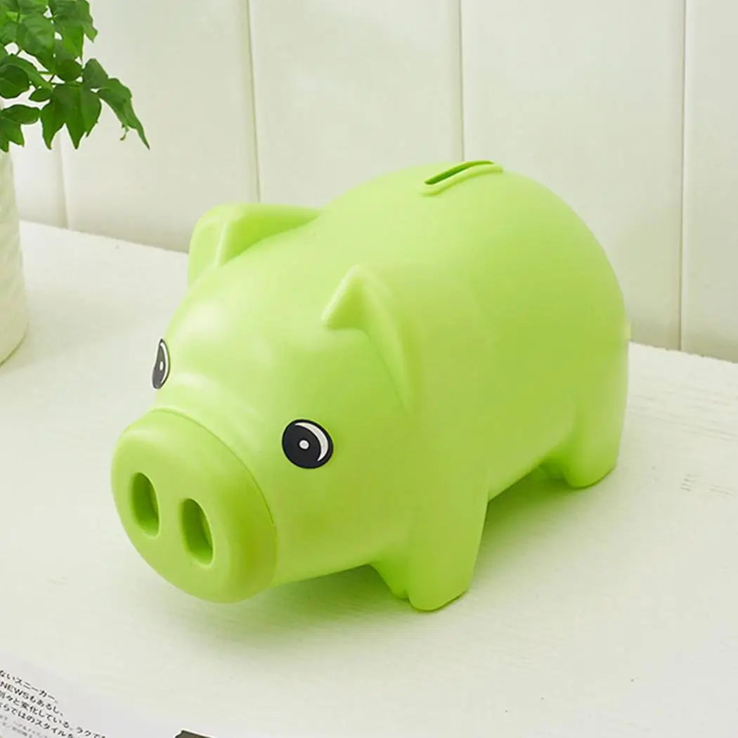 Piggy Coin Box Home Cash Bank Child Kids Money Decoration Portable