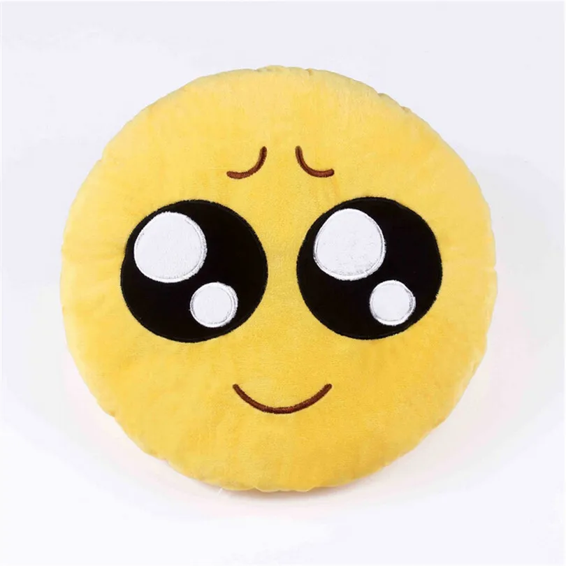 Cute Soft Emoji Smiley Emoticon Cartoon Cushion Decorative Pillow 35 cm Plush Toy Funny Stuffed Christmas