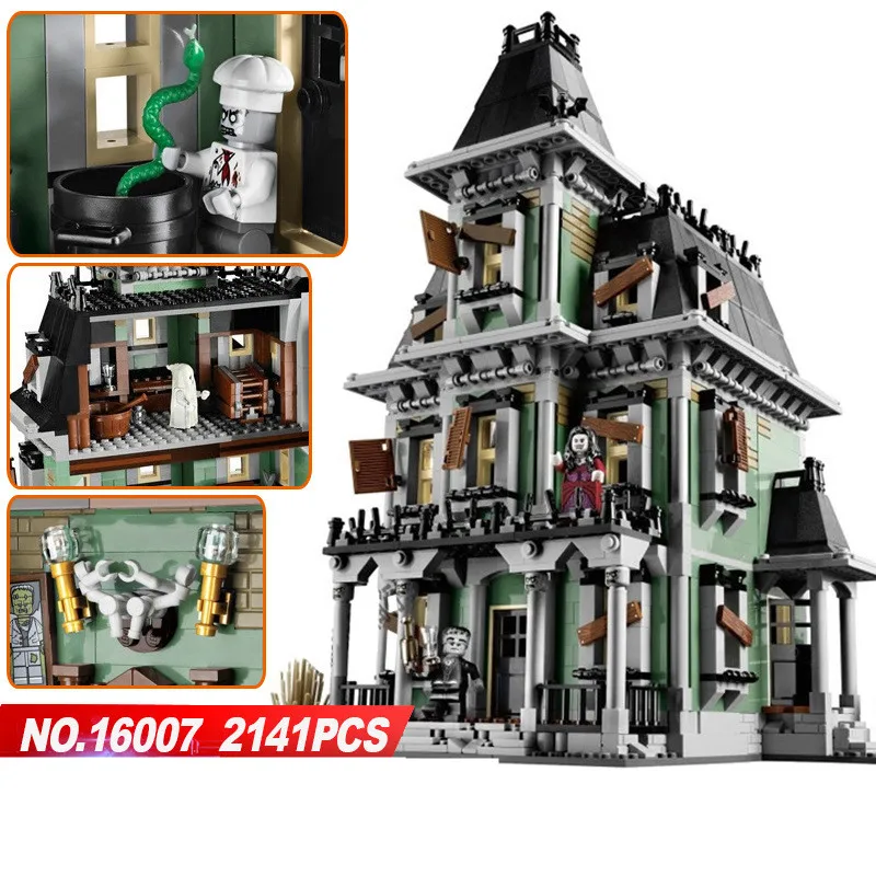 

New LEPIN 16007 2141Pcs Monster Fighter The Haunted House Model Set Building Kits Model Compatible With Legoinglys 10228