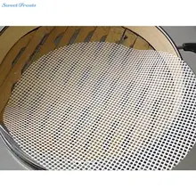 24 см силиконовый отпариватель антипригарный коврик круглая подкладка для пельменей паровые булочки для выпечки кондитерские изделия Dim Sum Mesh домашние кухонные инструменты для приготовления пищи