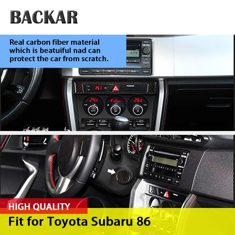 Us 10 89 21 Off Backar Car Interior Clock Time Display Box Decoration Styling Modified Carbon Fiber Sticker For Subaru Brz Toyota 86 Accessories In