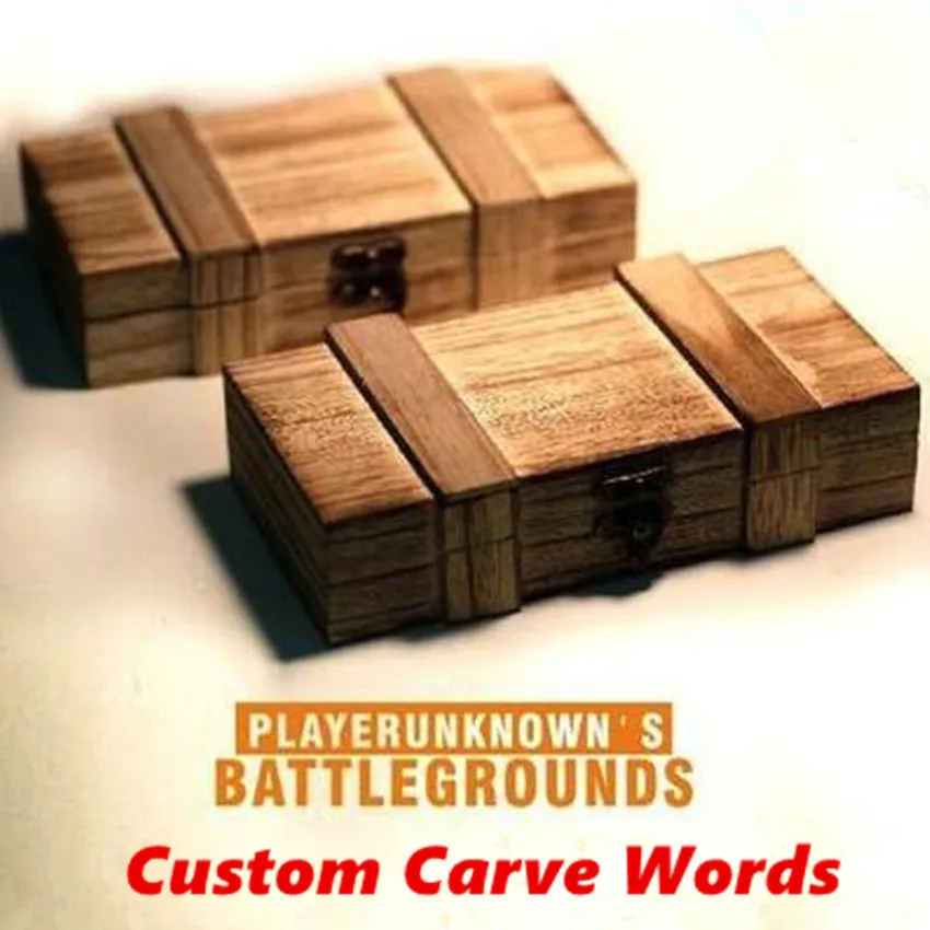  Game PUBG Playerunknown's Battlegrounds Cosplay Props Death Box Custom Made Storage Glasses Box Pen
