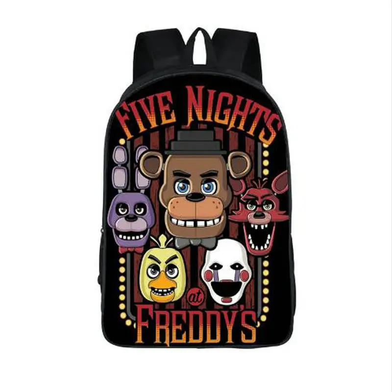 Рюкзак Five Nights at Freddy для мужчин и женщин школьная сумка FNAF подростков детский