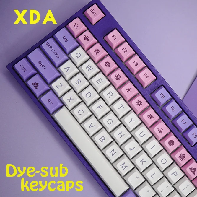 122 ключей XDA ARC HANA сублимируемый краситель PBT DSA колпачки Macaron etheramic для механической клавиатуры Вишневый выключатель MX keycaps