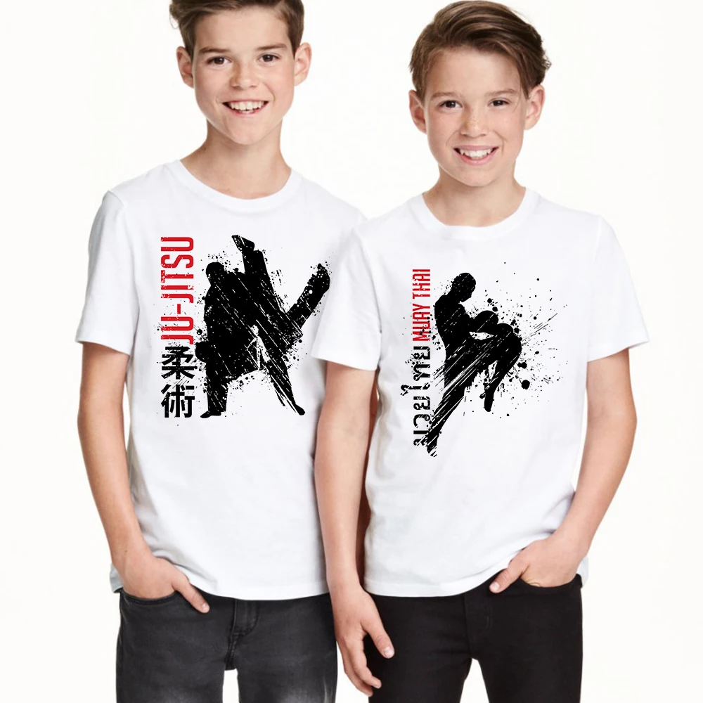 

Kids Tee Shirt Boxinger Jiu-Jitsu BJJ Children T Shirt Muay Thai Blitz Judo Kickboxing Karate Korean Taekwondo Kung Fu T-Shirt