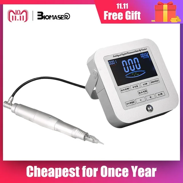 Special Offers Biomaser CTD003 Permanent Makeup Tattoo Machine Kit with Needles for eyebrow lip eyeliner Digital Rotary Tattoo Pen Machine gun  Special Offers Biomaser CTD003 Permanent Makeup Tattoo Machine Kit with Needles for eyebrow lip eyeliner Digital Rotary Tattoo Pen Machine gun