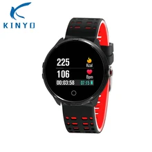 Kinyo умный браслет с кровяным давлением пульсометр кровяное кислородное сообщение толчок большой экран умный фитнес-браслет