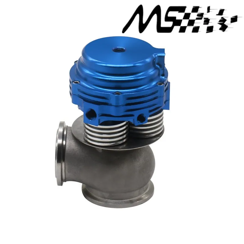 Синий внешний Wastegate, v-объединились 38 мм MVS-A, включает в себя V-Band фланцы и зажимы 38 мм перепускным с TL логотип