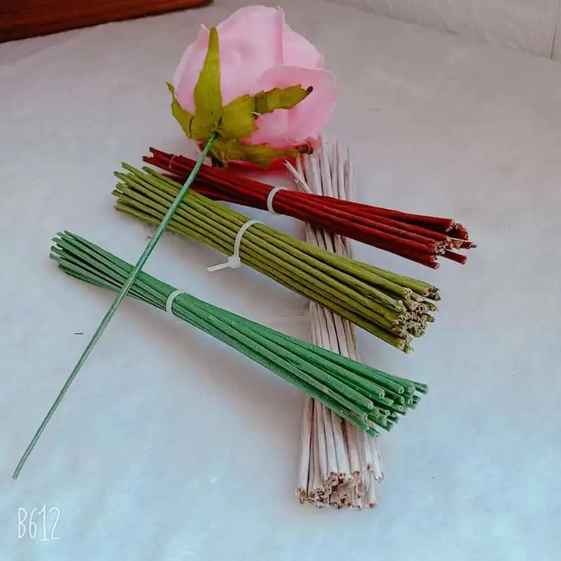 

25pcs/lot Artificial stems for rose peony hydrangea flower heads of stems simulation DIY silk flower wedding decoration