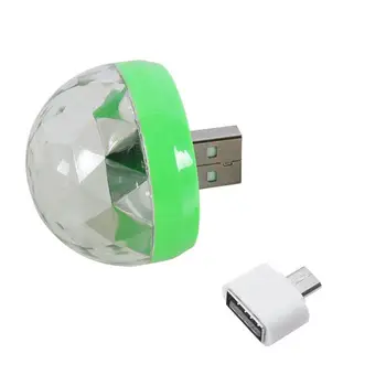 

Mini USB Stage Light 3W DC 5V RGB LED Bulb Lamp Music Sound Control Stage Light KTV Disco Microphone Lighting Home Entertainment