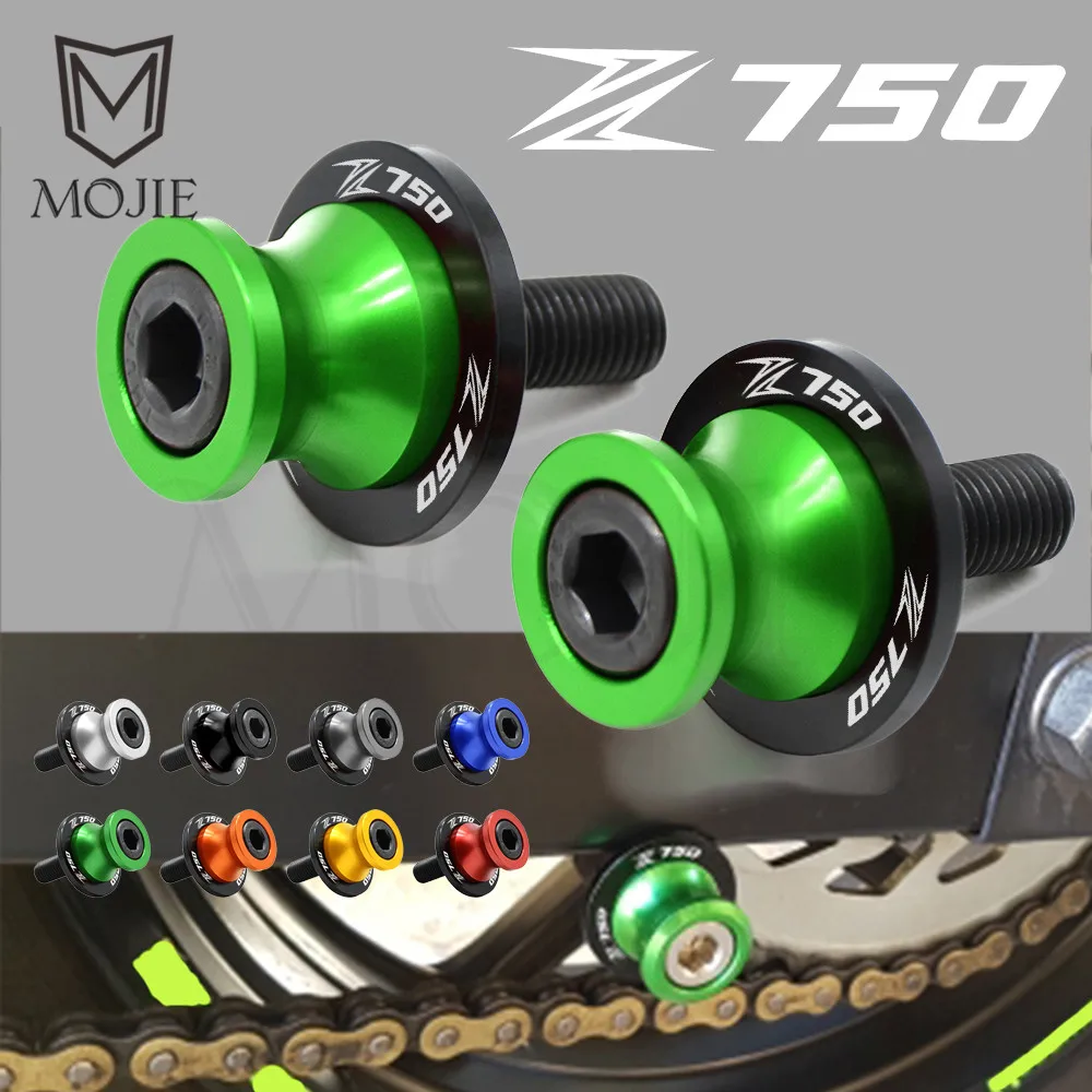 

10mm CNC Aluminum Motorcycle Swingarm Sliders Spools Slider Rear Swingarm Stand For Kawasaki Z750 Z 750 Z750 2008-2011 2009 2010