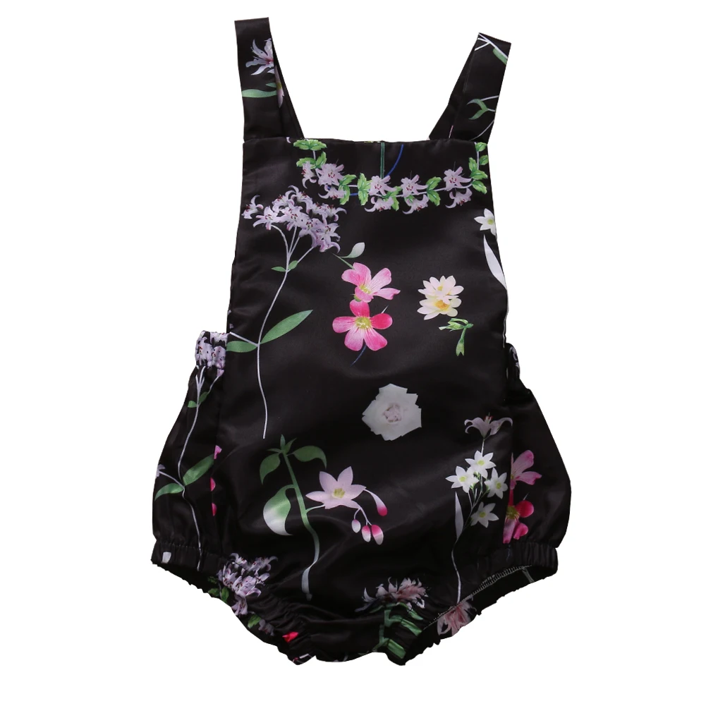 

2018 Fashion Newborn Lovely Cute Baby Girls Floral Bodysuit Summer Clothes Sunsuit Outfits 0-24M