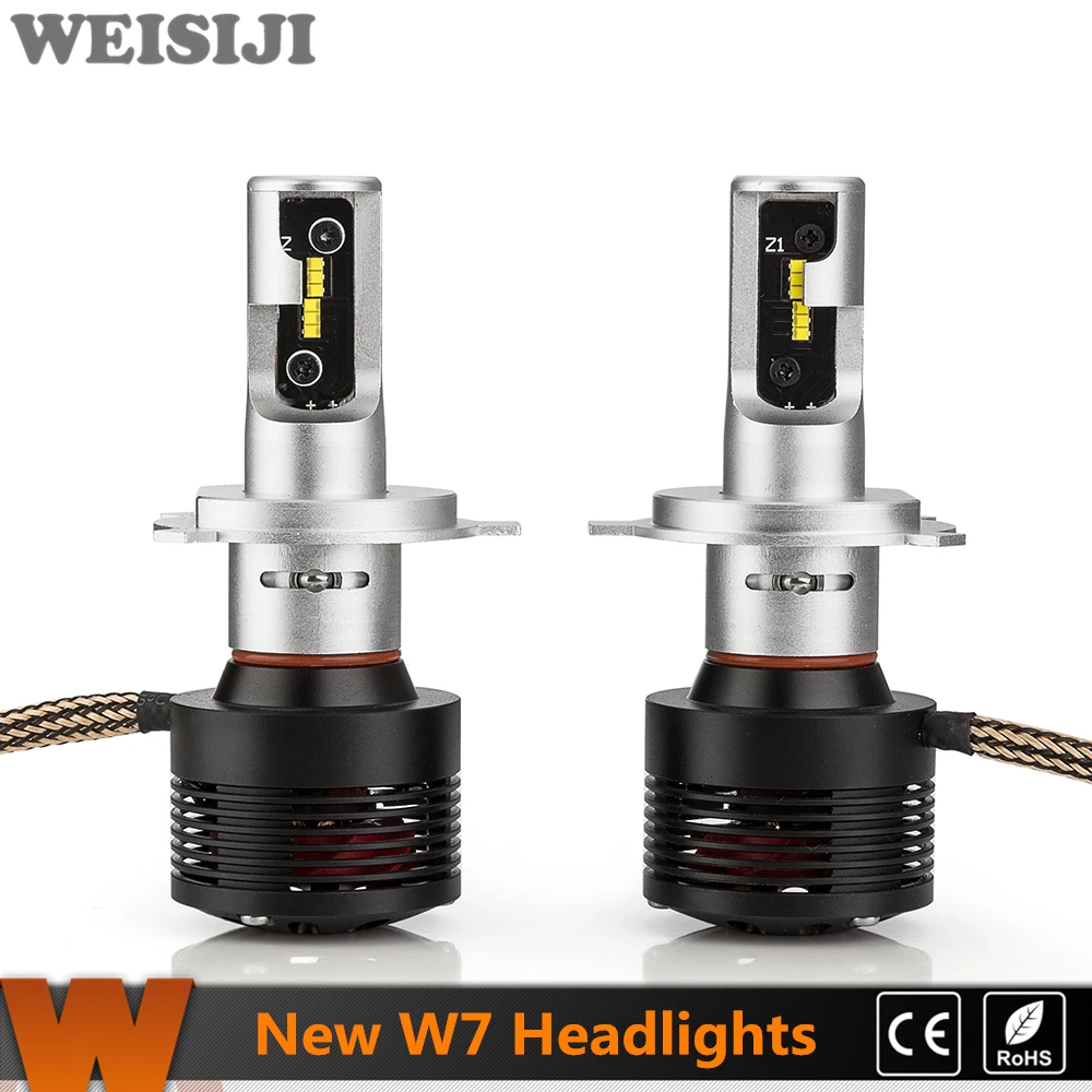 

WEISIJI Car Accessaries 1 Pair Super Bright 30W LED Headlight Bulbs H1 H3 H4 H7 H8 H11 9005 9006 Hi/Low Beam LED Car Headlight