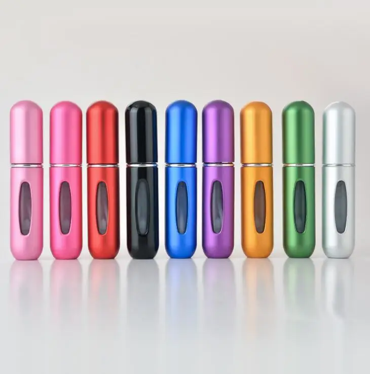 

6.15 5ml Mini Empty Metal Perfume Storage Bottle Spray Refillable Portable Traveler Cosmetic Containers Atomizer