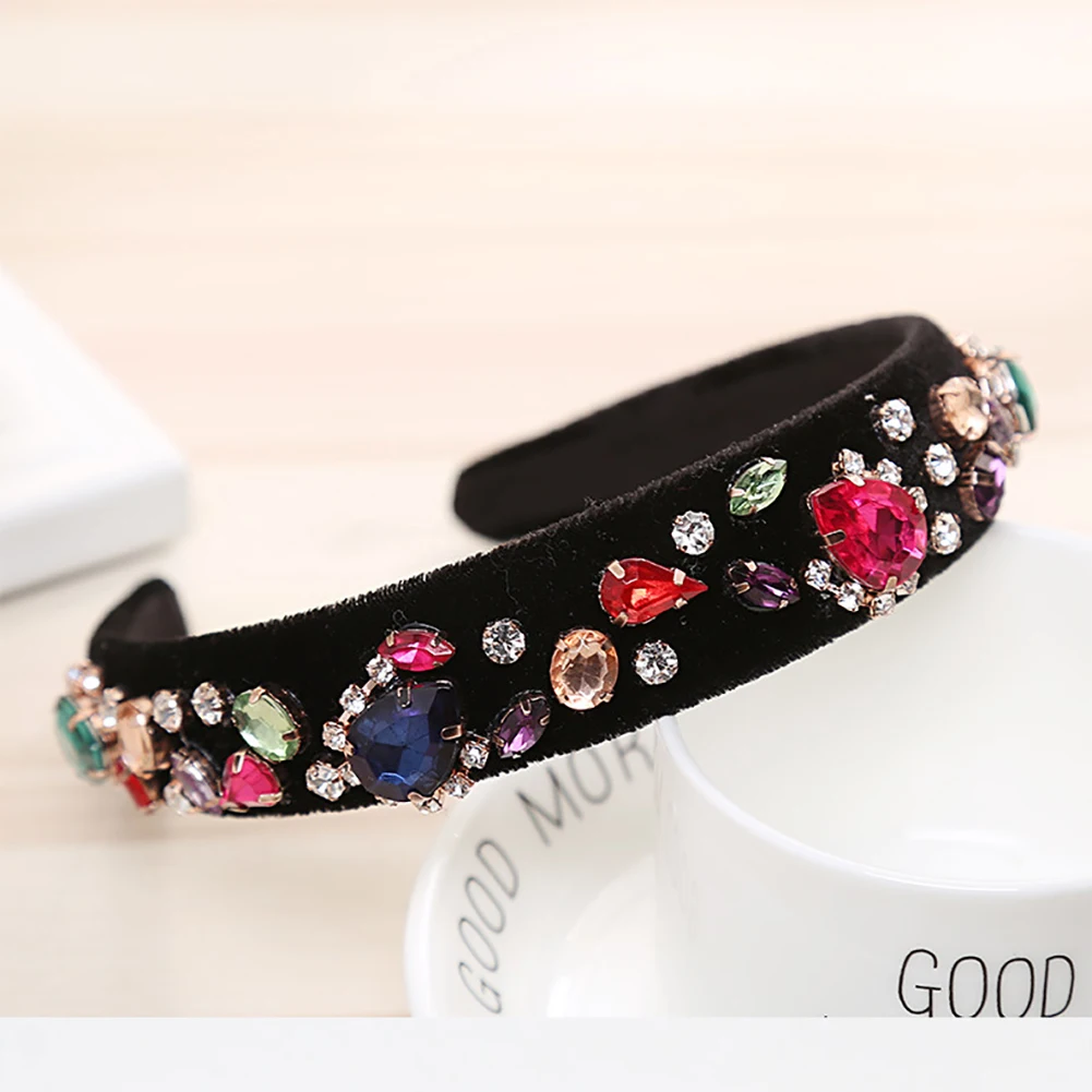

Handmade Accessories Cute Daily Elastic Gift Party Rhinestone Beaded Headband Charm Pearl Ethnic Style Decor Fashion