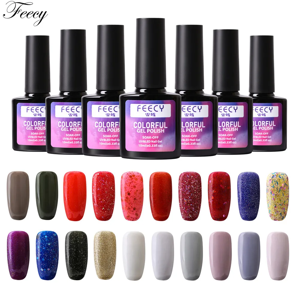 Gel Nail Polish Soak Off UV LED Gel Varnish Wipe Top Coat Color Nail Gel Polish DIY Nail Art Lacquer Manicure Nail Art Tool