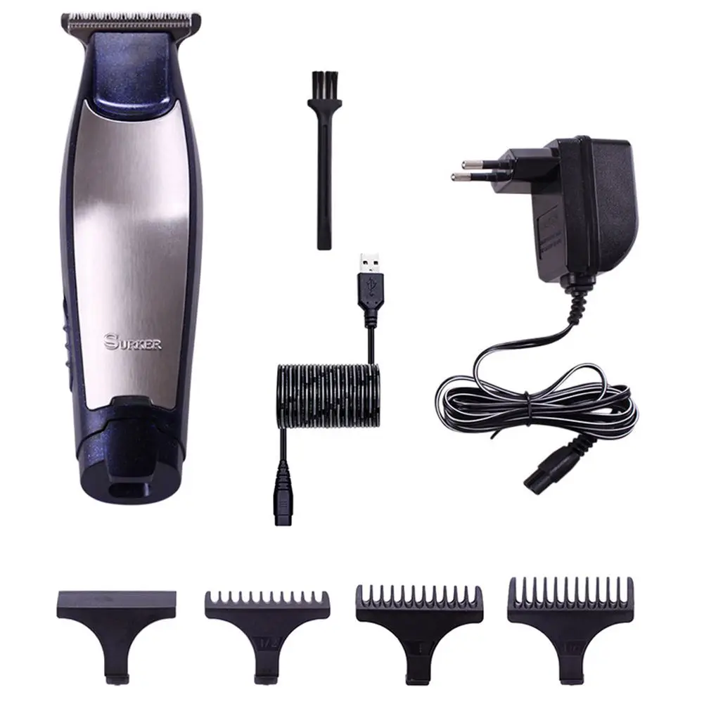 

SURKER USB and AC Charging adapter hair clipper professional high quality advanced rechargeable hair clipper hair cut Machine
