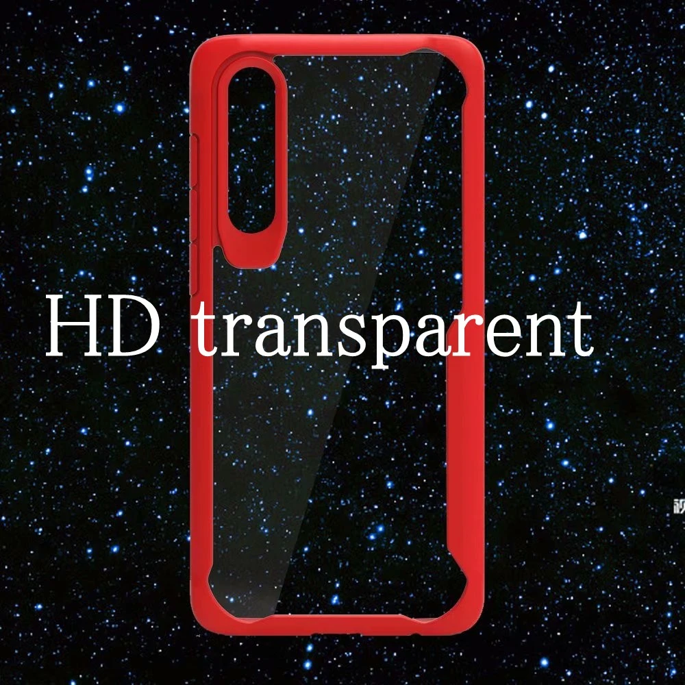 

For Huawei P30 Case Soft Silicone+Transparent PC Armor Protect Back cover Case for huawei p30 pro Cover shell p30 plus p30+ case