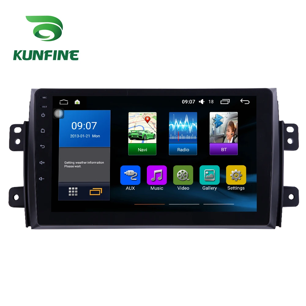 Octa Core 1024*600 Android 8.1 Car DVD GPS Navigation Player Deckless Car Stereo For SUZUKI SX4 2006-2013 Radio Headunit wifi