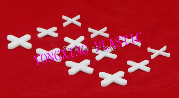

100pcs/bag 1.5mm plastic cross/ tice spacer/tracker/locating/ceramic cross with handle white color locate the ceramic tile
