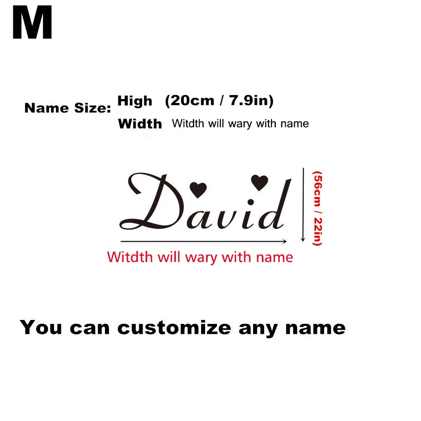 Customized-Personalized-Name-Children-Heart-Art-Decor-Nursery-Kids-RoomVinyl-Sticker-Decal-Wall-Art-Sticker-C09 (1)