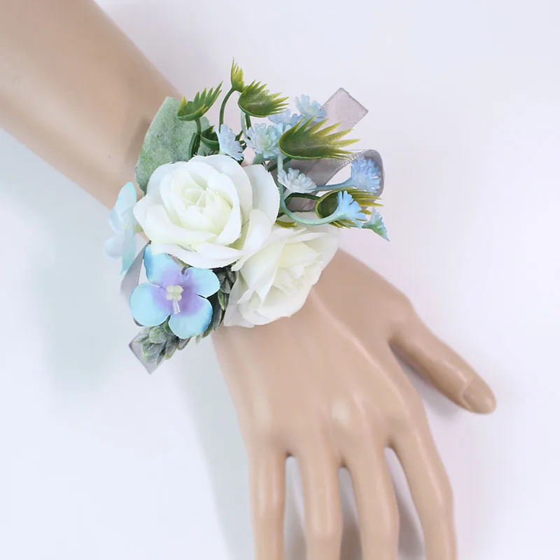 1    wedding Wrist Corsage Bracelet wrist flower  (35)