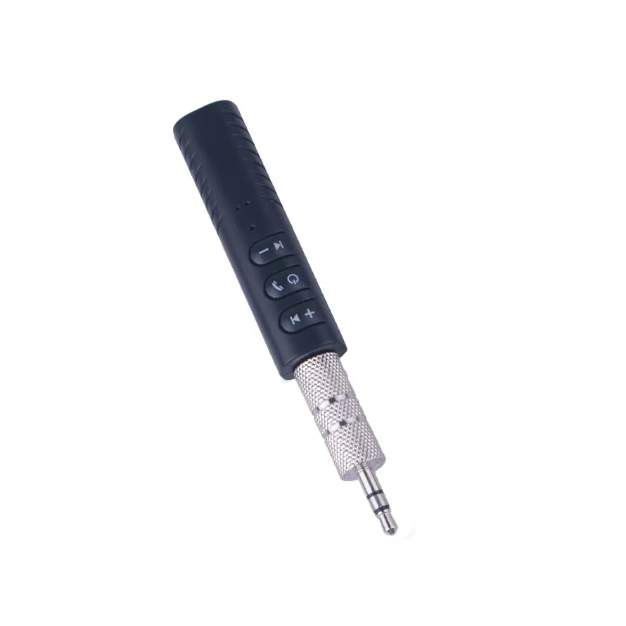 

3.5mm Jack Clip-on Wireless Bluetooth Receiver Mini Bluetooth Car kit Audio Music adapter with Mic for Headphone Speaker