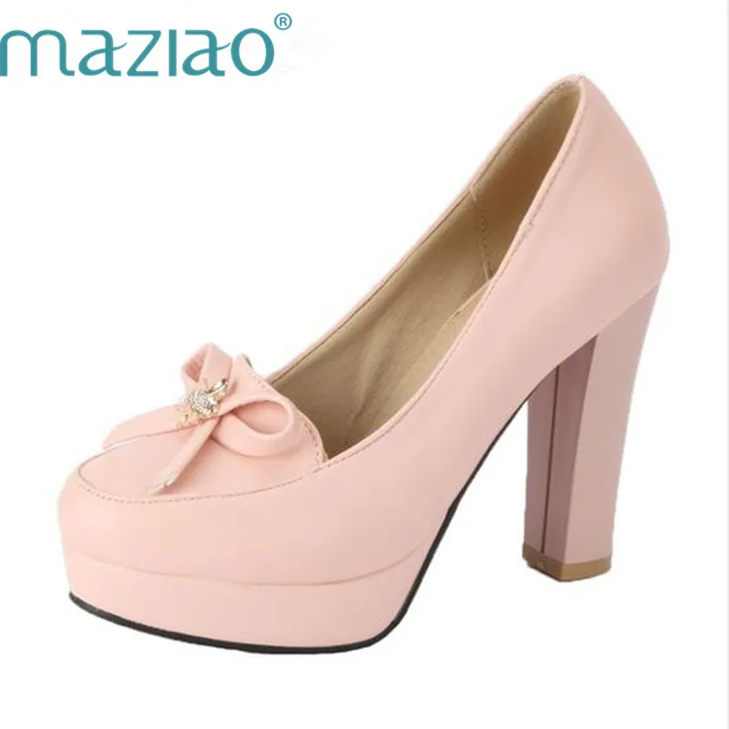 MAZIAO/женские туфли-лодочки на платформе туфли высоком каблуке для вечеринок сезон