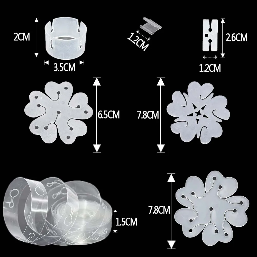 

Plastic Balloon Chain H V Shape Clip Accessories Wedding Decoration Ballon Arch Marriage Birthday Party Backdrop Festival Supply