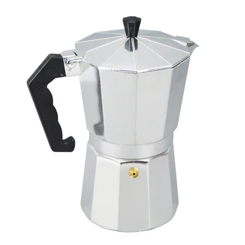 

Stove-top Moka Pot Aluminium Italian Coffee Brewing Tools Expresso Mocaccino Maker 1-12cup Drinkwares