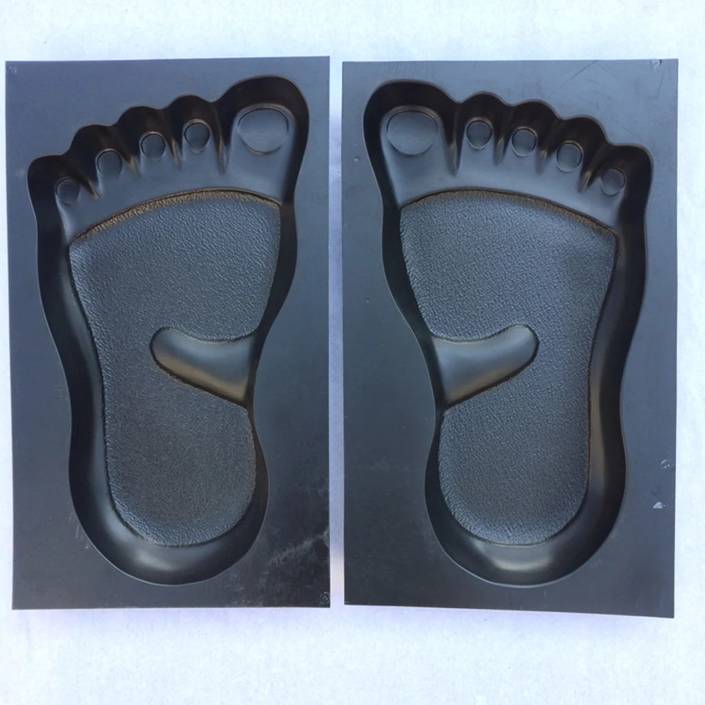

1 Pair Human Feet Footprints Stepping Stone Footprint Concrete Mold Garden