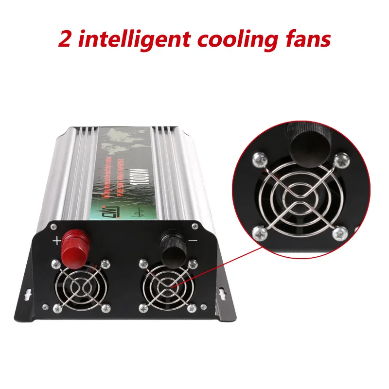 Pure Sine Wave Inverter 1500W Portable Car Power Inverter Converter 12V to 220V Vehicle Charger DC 12V24V To AC 110V220V (9)