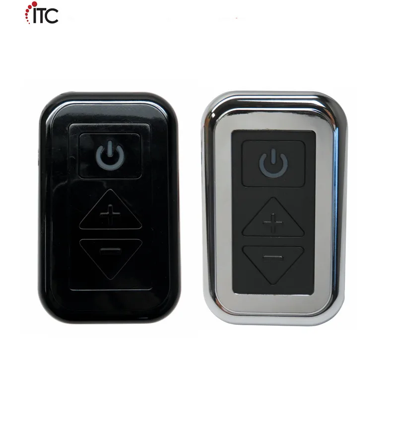 

10-24V Backlit LED Digital Dimmer with Black and Nickel Bezels Marine Boat RV Camping