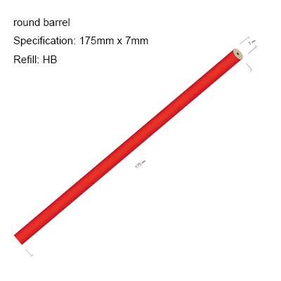 Доступна индивидуальная печать деревянные карандаши 10 шт./лот твердо-мягкие карандаши для детей на каждый день записи круглый карандаш школьные канцелярские принадлежности - Цвет: Красный