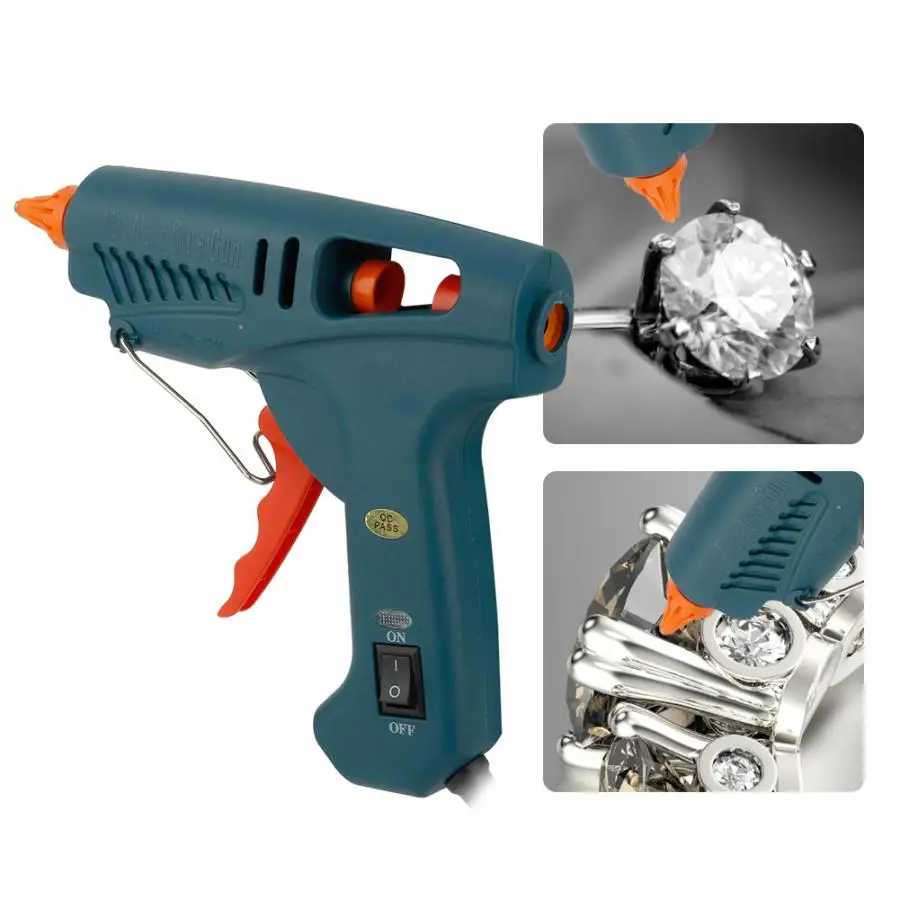 Профессиональный термоплавкий GlueGun с 60 Вт вкл.-ВЫКЛ для самостоятельного изготовления ручного склеивания ювелирных изделий Инструменты для ремонта ювелирного изделия 100-240 В