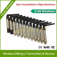 Быстрая DHL Беспроводной DMX512 приемники, привело движущихся головного света Wireles комплект, Беспроводной DMX консоли DMX контроллер