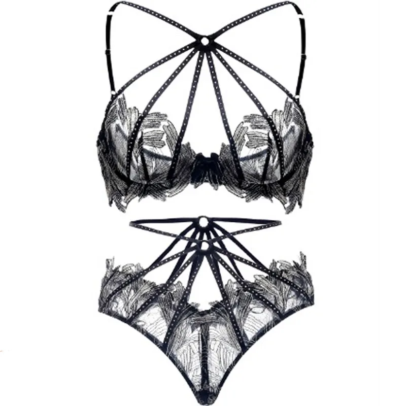 justice deals today: Women Sexy Lace Bra Set Transparent Across Bra ...