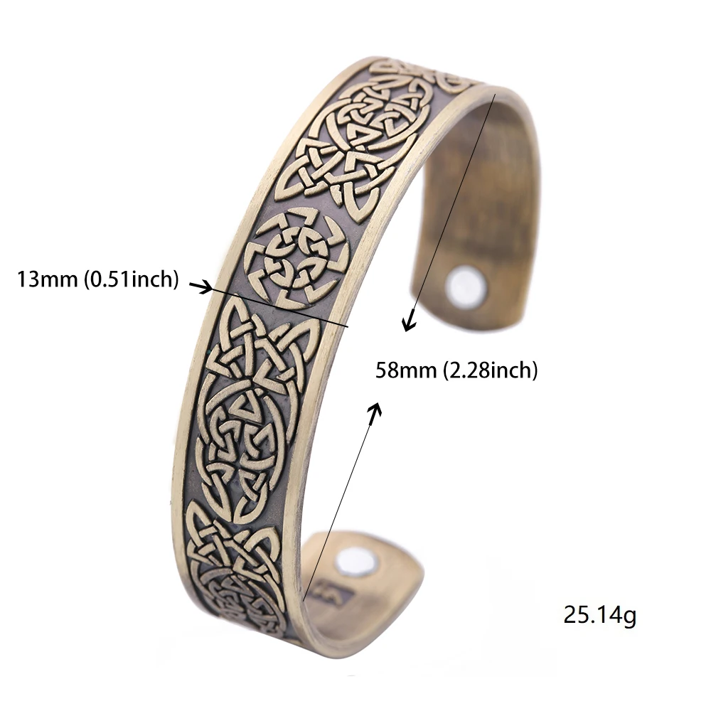 LIKGREAT Магнитный Браслет манжета для Для женщин мужские амулет Viking ювелирные
