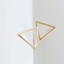 Smjel 10 pcs-s008 Модные украшения милый геометрия эмаль матовая Треугольники Серьги-гвоздики для Для женщин Подарки