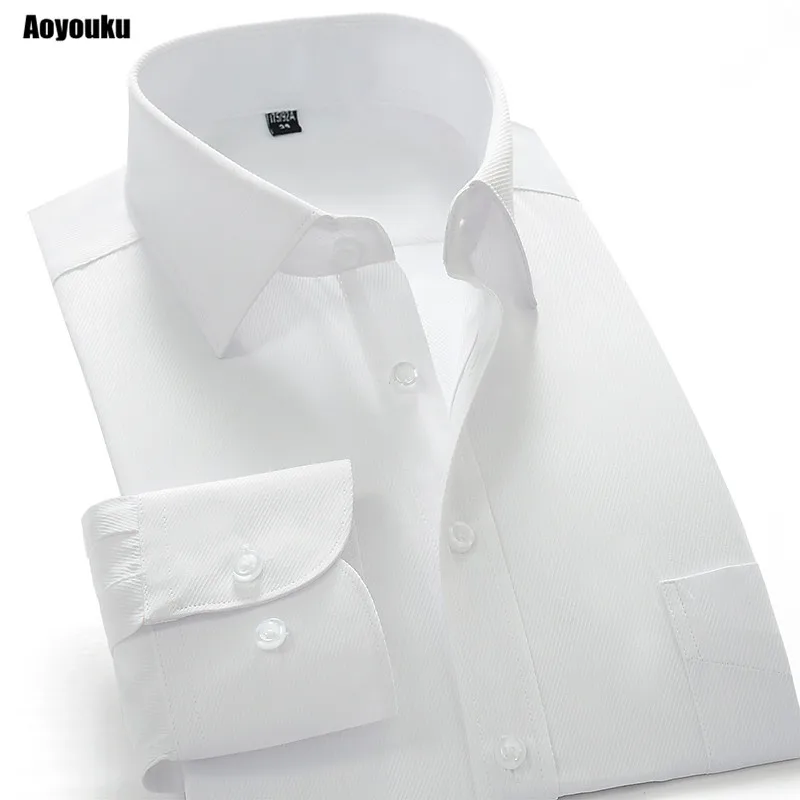 Aoyouku GXW10 10XL Большие размеры 8XL белая рубашка Slim Fit Для мужчин с длинным рукавом Бизнес Рубашки Высокое качество большой Размеры Китай Мужская