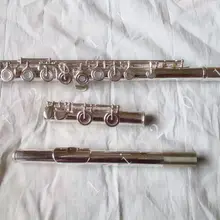 Профессиональный 16 открытых отверстие флейта клавишу C Разделение-E с серебряным покрытием большой тон