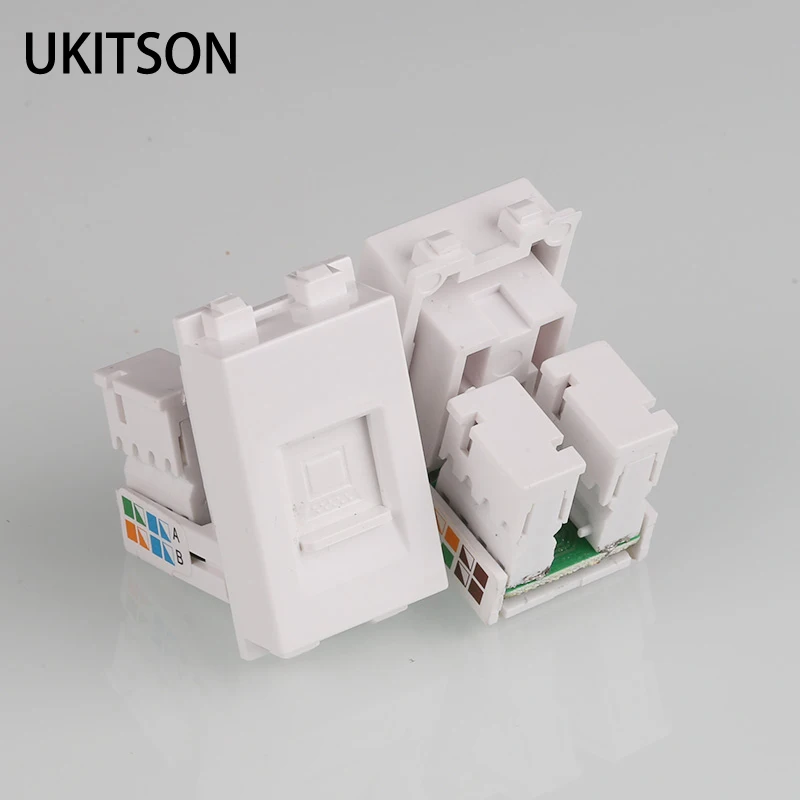 

1 Unit RJ45 Network Slot 23x36mm Ethernet Socket Outlet Suit For 86mm 120mm Empty Wall Panel Faceplate