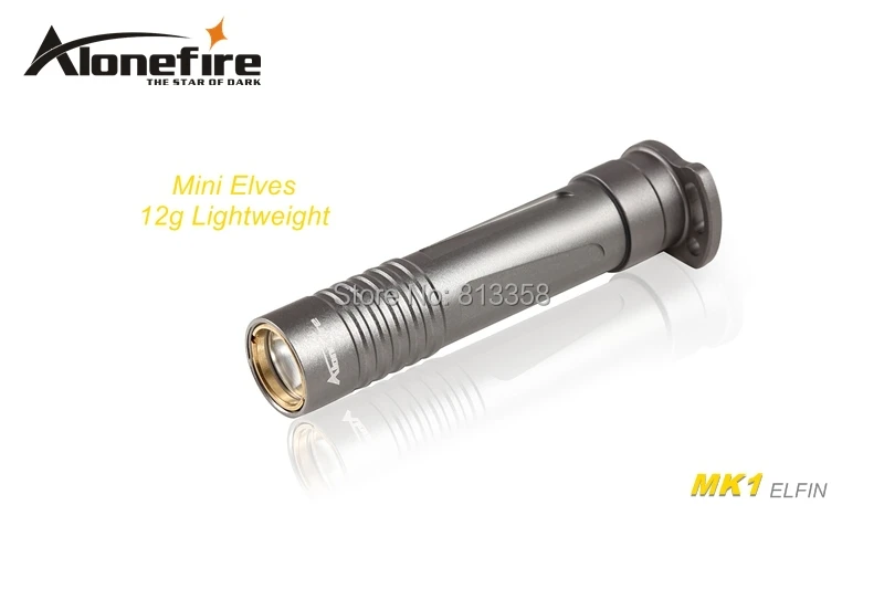 Alonefire эльфы MK1 CREE XP-G R2 легкий светодиодный мини светодиодный фонарик-брелок факел