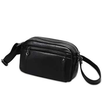 

69652-D New Fahion Shoulder Bag Women's Top Layer Cowhide Leather Handbag Oblique Crossbody Bag Female Small Bag