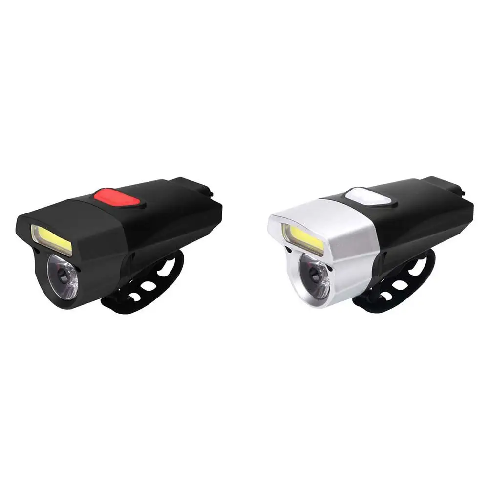 

USB Rechargeable Bike Light Front Handlebar Cycling COB Light Battery Flashlight Torch Headlight Bicycle Cycling Accessories