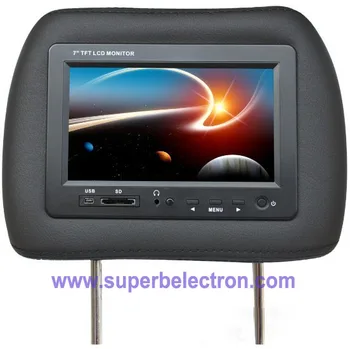 

universal 7" inch car headrest monitor/lcd monitor for car,with USB/SD,speaker,480*234 pixel,.One A/V IN, One A/V OUT,H -716M