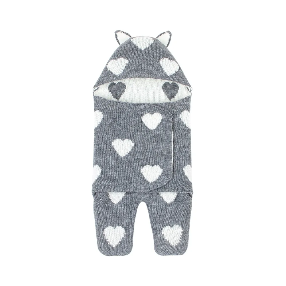Cobertores do Bebê Recém-nascido de Crochê Respirável com Capuz Bolsas de Dormir Bebê Swaddle Envoltório Cobertor Malha Reciving Cobertores Recém-nascidos 19 Mamãe e Bebê